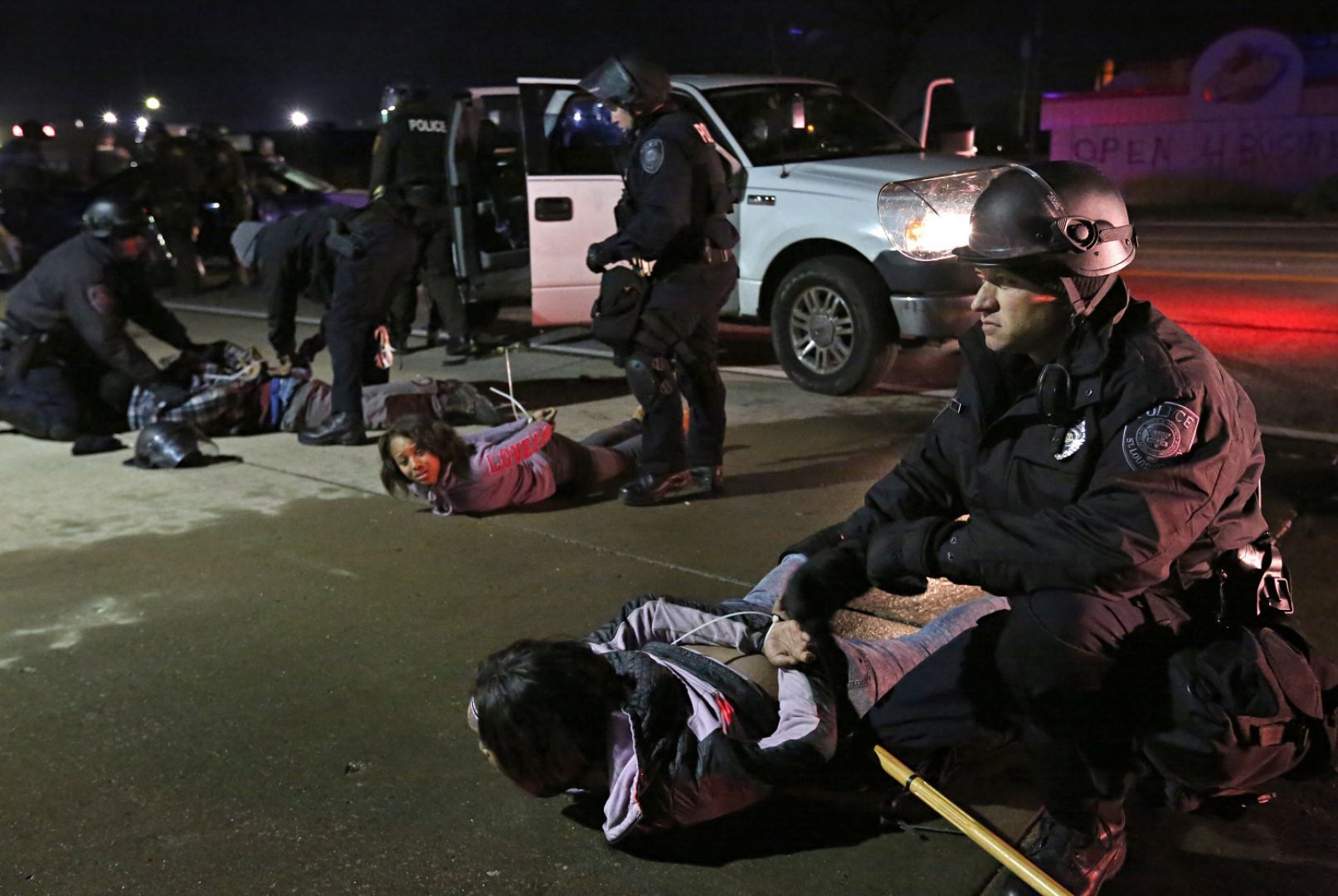 St. Louis County Police react to rioting and looting